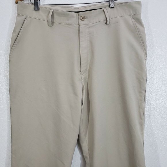 Under Armour Golf Pants Mens 36 Athletic Casual Pockets Dri-Fit Khaki Stretch - Picture 3 of 9